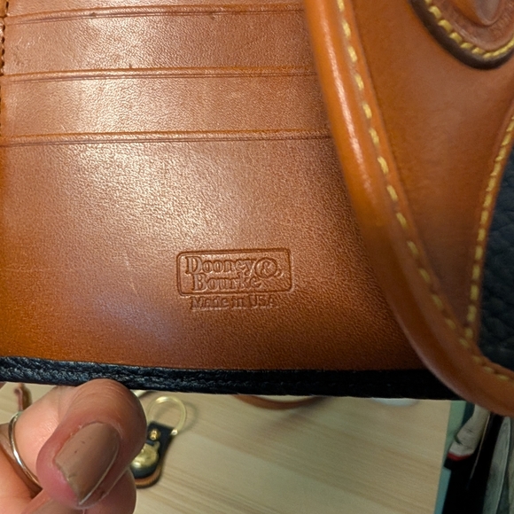 Nwt Rare Vintage Dooney & Bourke All Weather Leather Bag And Wallet Set - Picture 14 of 16